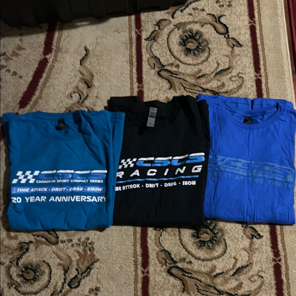 CSCS Men's T-Shirt - Black and Blue set of 3